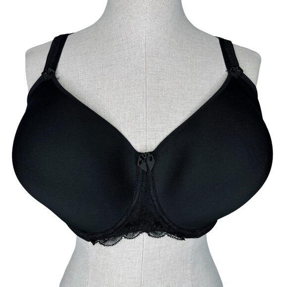 Fantasie Rebecca Lace T-Shirt Bra sz 36G (UK) / 36I (US) * Black Spacer Cups - Picture 1 of 6